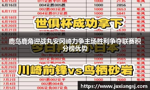 鹿岛鹿角迎战丸安冈崎力争主场胜利争夺联赛积分榜优势